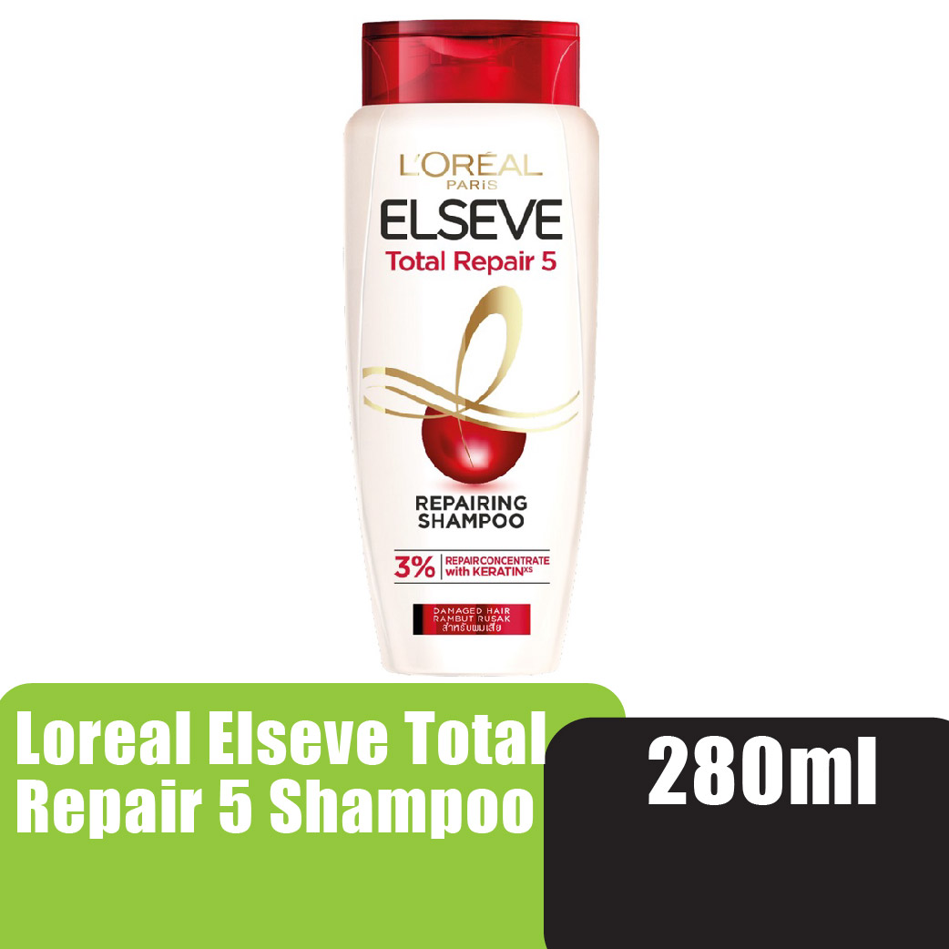 Loreal Elseve Total Repair 5 Shampoo 280ml - Repairing