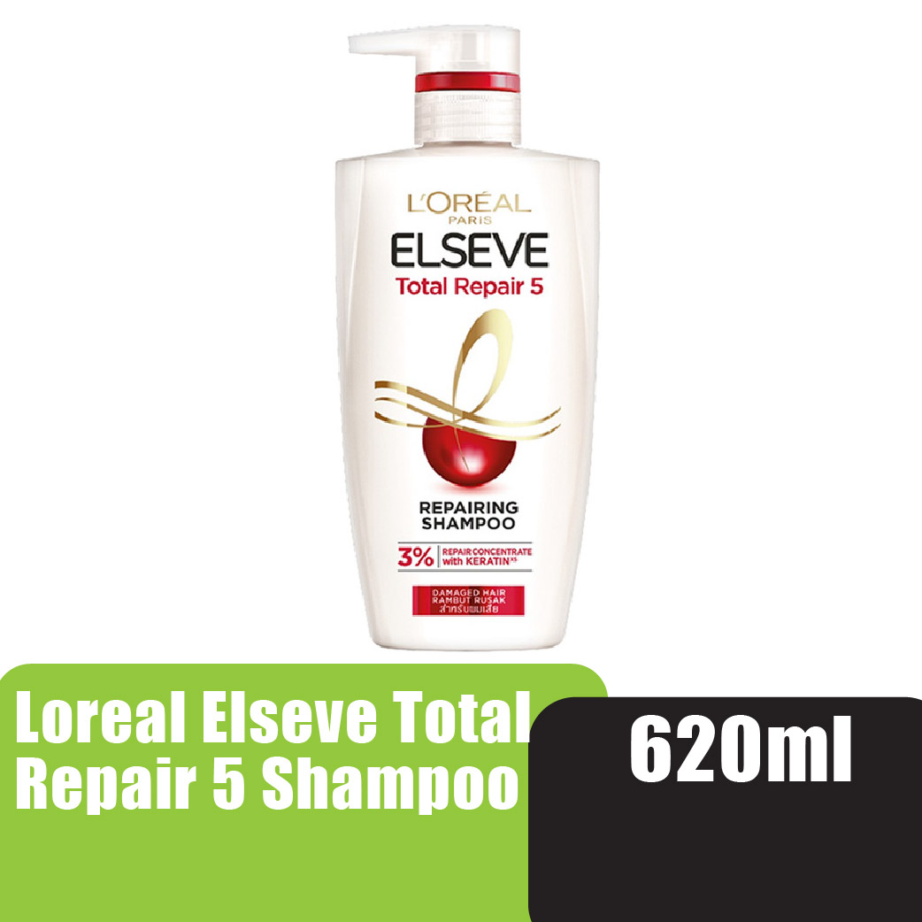 Loreal Elseve Total Repair 5 Shampoo 620ml - Repairing