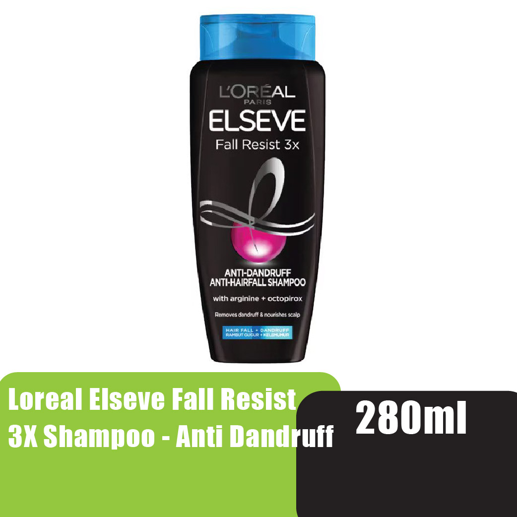 Loreal Elseve Fall Resist 3X Shampoo 280ml - Anti Dandruff