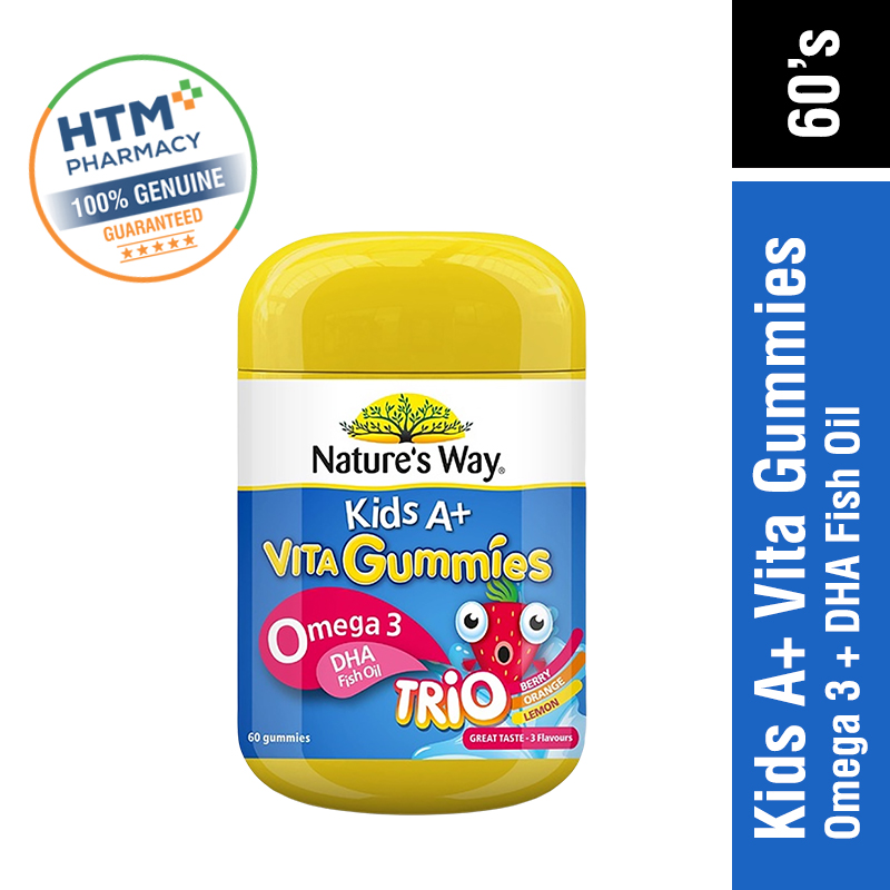 Nature's Way Kids A+ Omega 3 Trio 60's