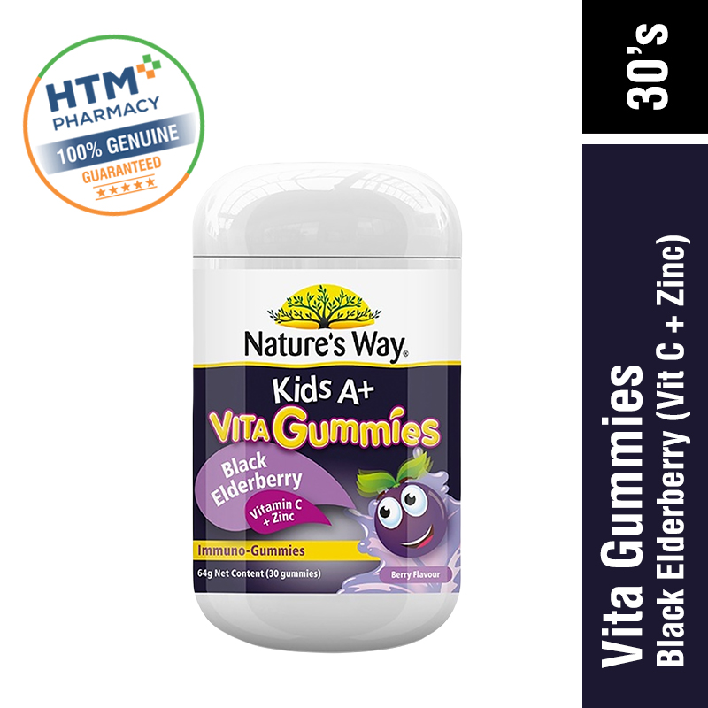 Nature's Way Kids A+ Black Elderberry Gummies 30's