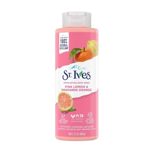 ST IVES EXFOLIATING BODY WASH 473ML - PINK LEMON & MANDARIN ORANGE