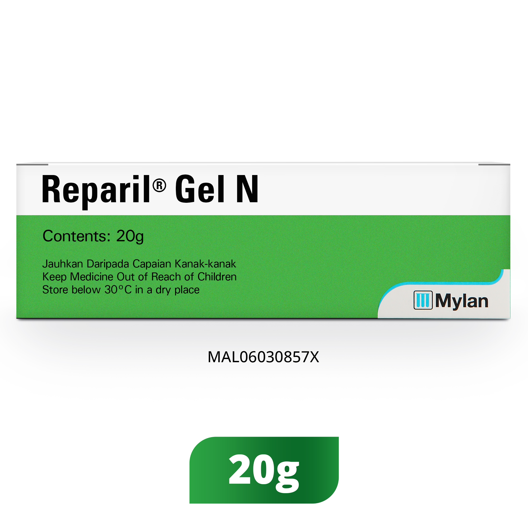 Reparil Gel N, 20g, Reduces Swelling, Inflammation & Pain, Quickly Penetrates to Cool the Painful Area