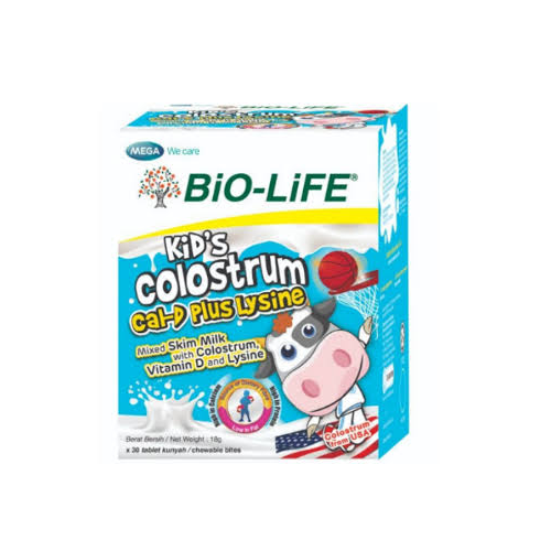 BIO-LIFE KID'S COLOSTRUM CAL-D PLUS LYSINE 30'S