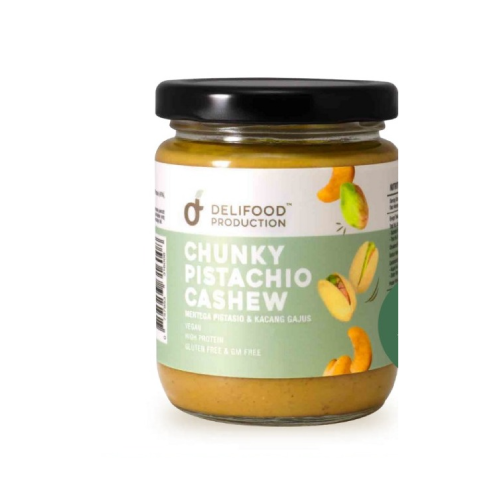 DELIFOOD PRODUCTION Chunky Pistachio Cashew 220g-Pistachio, Cashew Nut, Gluten Free