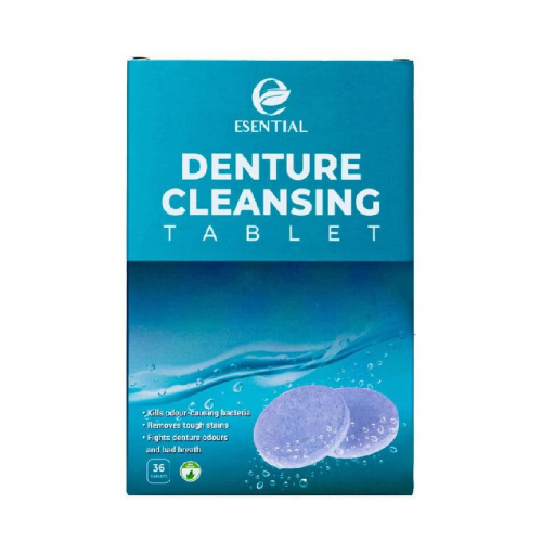 ESENTIAL Denture Cleanser Tables 36pcs ( Pencuci gigi palsu / 假牙清洁片 / 牙套清潔片 like Polident Cleanser )