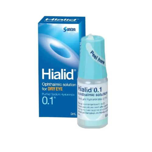 Hialid 0.1 Opthalmic Solution Eye Drop 5ml 1's - Eye Drops For Dry Eye / Ubat Titis Mata Sensitive / Ubat Mata 眼药水
