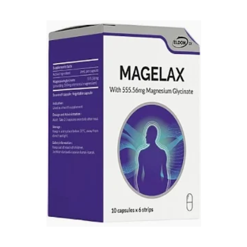 ELDON Dx Magelax 60's with Magnesium Glycinate 555.56mg